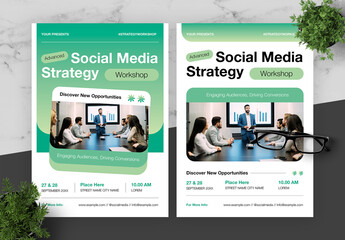 Green Black Social Media Success Summit Flyer