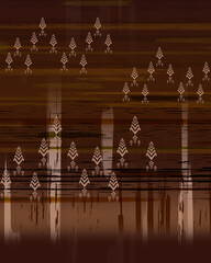 front back sleeve digital print pattern