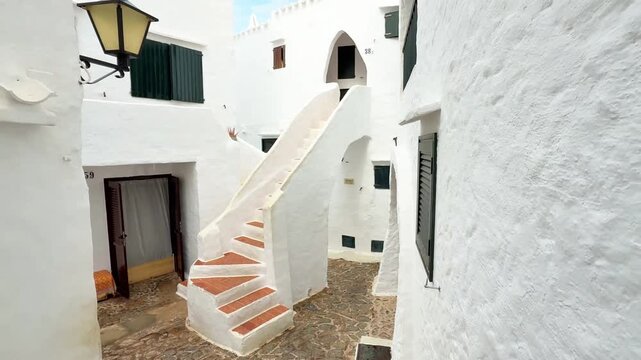 the white village of Binibeca, Menorca