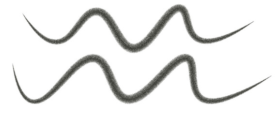 Organic lines dotwork gradient shapes set. Irregular dynamic halftone figures. Random abstract underlines paint. Wavy brush stroke forms. Vector illustration isolated on transparent background.