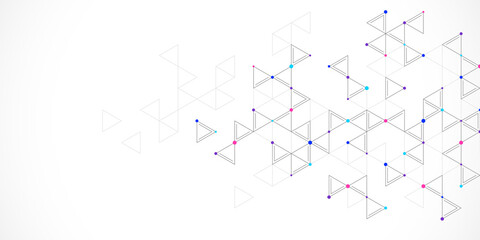 Abstract background with a geometric pattern of triangle shapes. Graphic design element