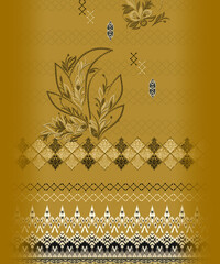 front back sleeve digital print pattern