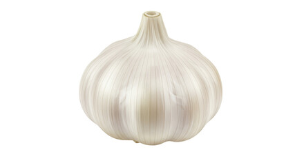 Fresh garlic bulb isolated PNG, healthy vegetable for cooking and flavoring dishes on transparent background