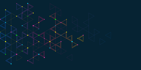 Abstract background with a geometric pattern of triangle shapes. Graphic design element