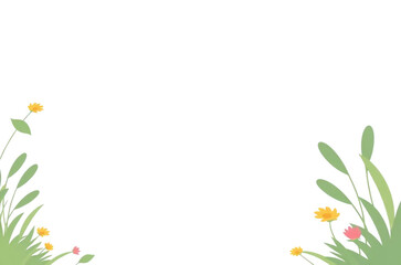 Fototapeta premium frame of flowers