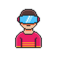 Pixel art VR Player Character game asset design