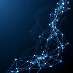 Transparent 3D Wire Lattice Cube