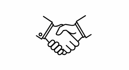 hand shake vector illustration