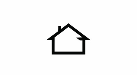 house icon isolated on white