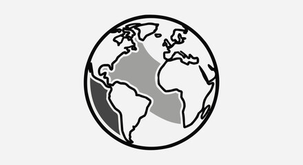 earth globe vector