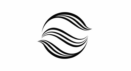 black and white vector illustration