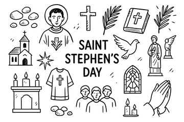 Saint stephen's day icons: symbols of faith and tradition