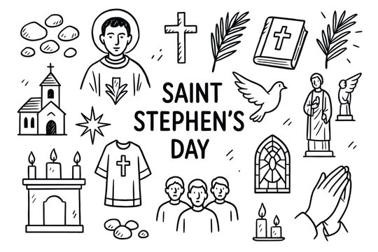Saint stephen's day icons: symbols of faith and tradition