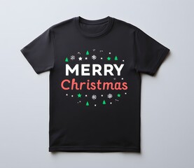 A black shirt with the words Merry Christmas, generation AI 