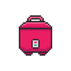 Pixel art Rice Cooker game asset design