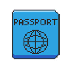 Pixel art Passport game asset design