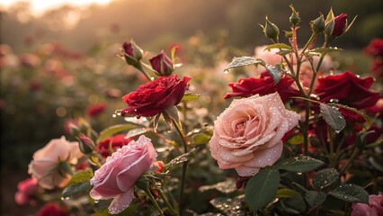 Garden rose standard