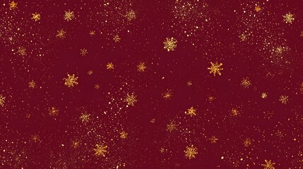 A flat pattern of tiny snowflakes, generation AI 