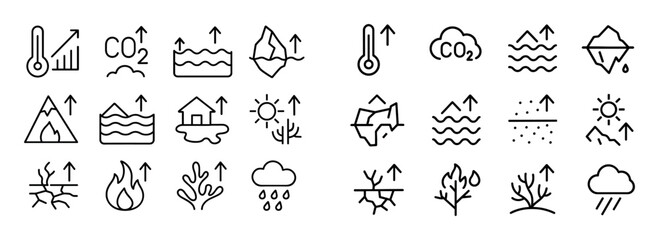 Climate Change Icons