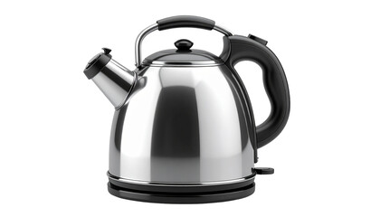 Shiny kettle with black trim