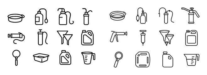 Minimalist Autoshop Tools Icons
