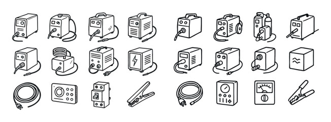 Fototapeta premium Welding Equipment Icons