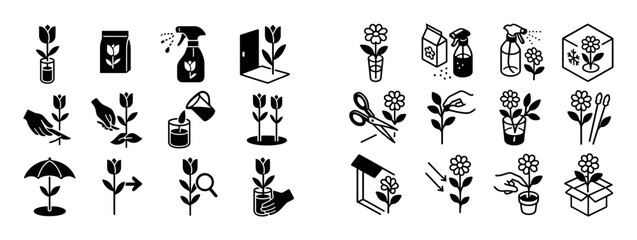 Giftflower Care Icons