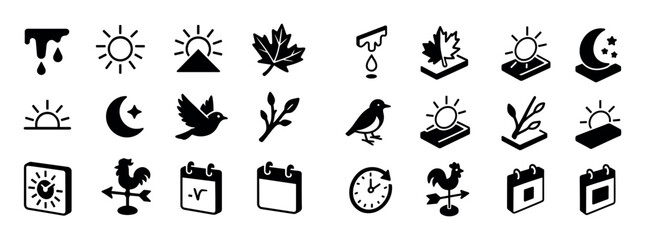 Isometric Seasonal Icons
