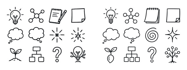 Creative Thinking Icons