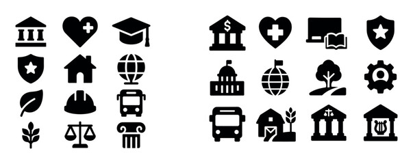 Government Icons Grid