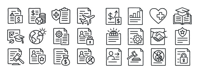 Government Policy Icons