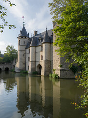 Medieval castle Gravensteen (Castle of the Counts) in Ghent, Bel