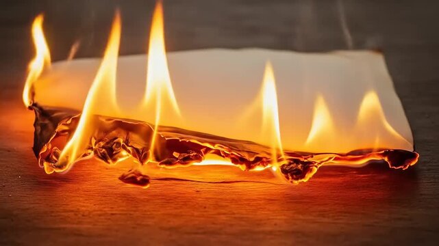 Burning Paper - A Visual Exploration of Destruction and Transformation.