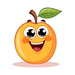 orange apple cartoon