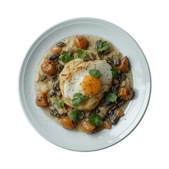 Salad and eggs