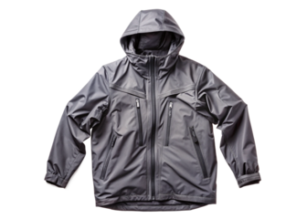 Techwear cloak jacket isolated on white background