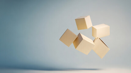 Abstract e-commerce logistics concept