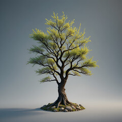 Creative visualization of plant reproduction showcasing gymnosperms angiosperms