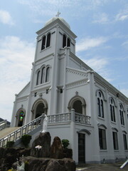 長崎県平戸市、竣工1929年、鉄筋コンクリート造の紐差教会