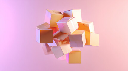 Abstract e-commerce logistics concept