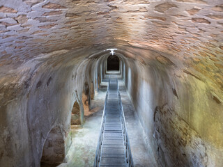 Cistern at Villa di Domiziano, Roman imperial villa of the late Republican era at Circeo National Park, Italy