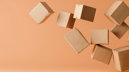 Abstract e-commerce logistics concept