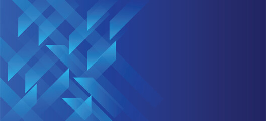 Dark blue abstract background with glowing lines. Geometric stripe line art design. Modern shiny blue diagonal rounded lines pattern.