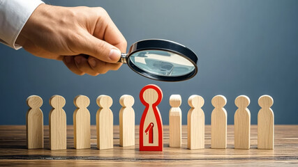 Corporate recruitment talent selection human resource management concept background