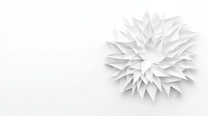 An elegant and understated abstract white backdrop highlighting soft, geometric elements that suggest sophistication and clarity. The balanced layout provides generous copy space, making it an