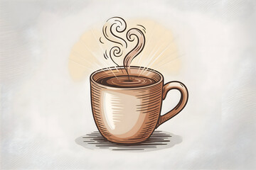 cup of hot coffee