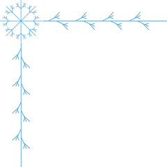 Christmas Snowflake Corner