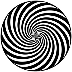 Abstract dynamic background featuring two opposing spiral lines with a halftone dot pattern suggesting motion and energy