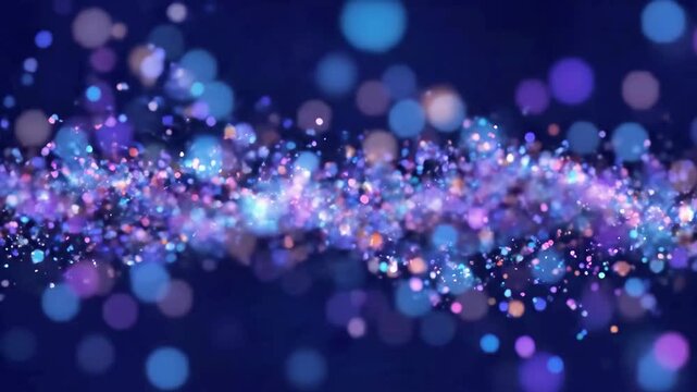 Sky Trail of Sparkles: Neon Bokeh Live Wallpaper