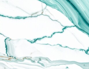 Hyper-detailed marble surface with aqua veins, premium natural stone background ideal 